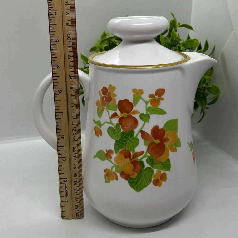 HAPPY DAYS by Noritake Coffee Pot made in Japan #9069 NWOT.